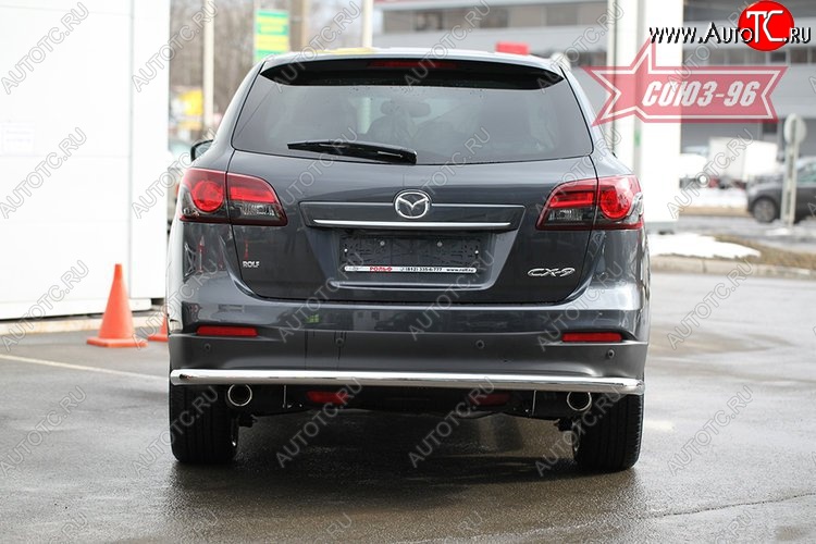 15 029 р. Защита заднего бампера рестайлинг Souz-96 (d60) Mazda CX-9 TB дорестайлинг (2007-2009)  с доставкой в г. Кемерово