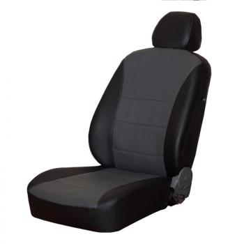 5 749 р. Чехлы на сиденья ПЕТРОВ Орегон (экокожа, Active) Mazda CX-5 KF (2016-2025) (черный/серый)  с доставкой в г. Кемерово. Увеличить фотографию 2
