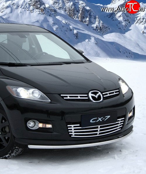 872 р. Декоративная вставка воздухозаборника Novline Mazda CX-7 ER дорестайлинг (2006-2010)  с доставкой в г. Кемерово