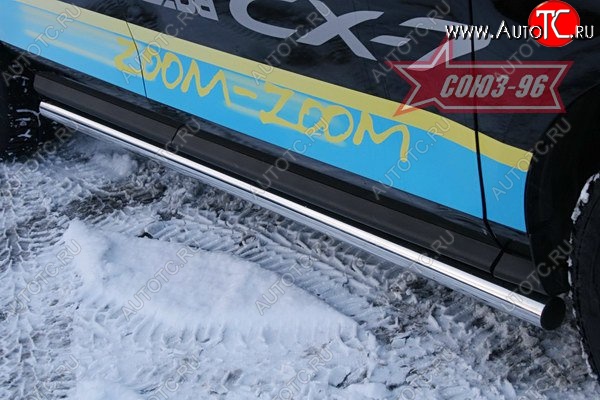 12 149 р. Защита порогов Souz-96 (d60) Mazda CX-7 ER дорестайлинг (2006-2010)  с доставкой в г. Кемерово