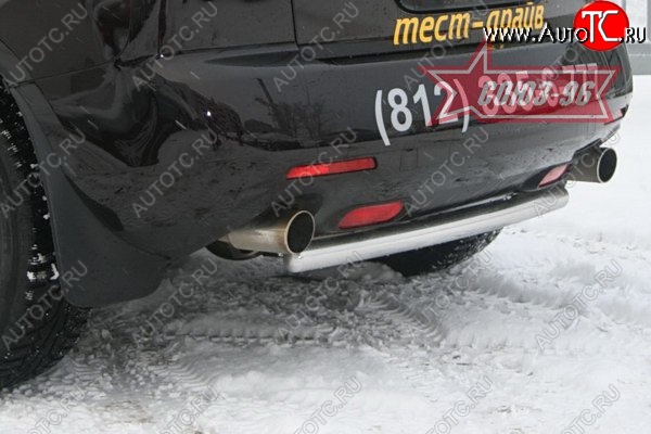 10 349 р. Защита заднего бампера Souz-96 (d60) Mazda CX-7 ER дорестайлинг (2006-2010)  с доставкой в г. Кемерово