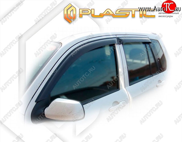 86 999 р. Ветровики дверей CA-Plastik  Mazda Demio  2 DY (2002-2005) дорестайлинг (Classic полупрозрачный, Без хром. молдинга)  с доставкой в г. Кемерово