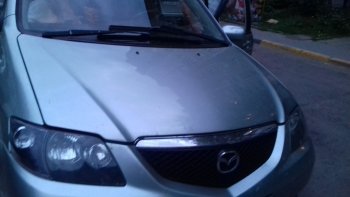 12 899 р. Капот стеклопластиковый Стандарт Mazda MPV LW дорестайлинг (1999-2002)  с доставкой в г. Кемерово. Увеличить фотографию 2