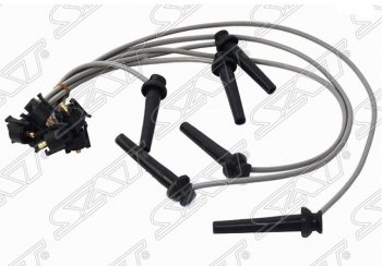 Комплект высоковольтных проводов SAT (2.5 LW5W, круглые резиновые) Mazda MPV  LW (1999-2006) дорестайлинг, 1-ый рестайлинг, 2-ой рестайлинг