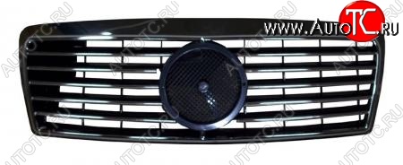 3 899 р. Решётка радиатора SAT (под эмблему) Mercedes-Benz E-Class W210 седан рестайлинг (1999-2002) (Неокрашенная)  с доставкой в г. Кемерово