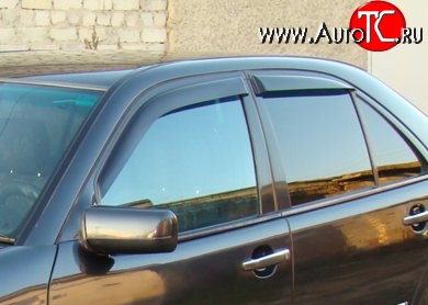 3 299 р. Комплект дефлекторов окон (ветровиков) 4 шт. Novline Mercedes-Benz E-Class W210 дорестайлинг седан (1996-1999)  с доставкой в г. Кемерово
