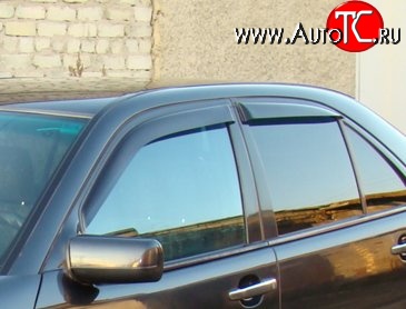 999 р. Комплект дефлекторов окон (ветровиков) 4 шт. (седан) Russtal Mercedes-Benz E-Class W210 дорестайлинг седан (1996-1999)  с доставкой в г. Кемерово
