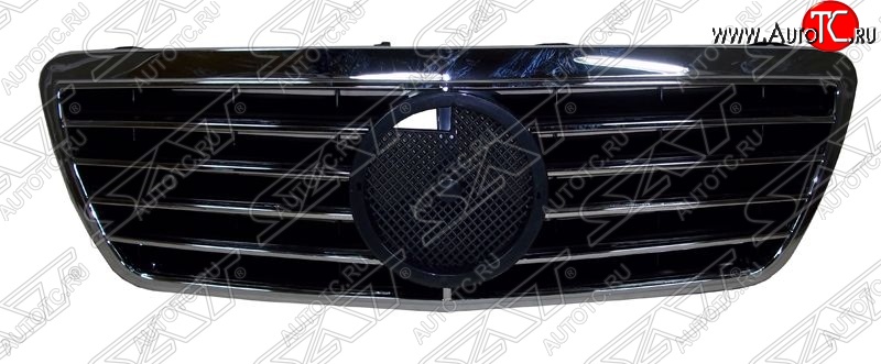 2 599 р. Решётка радиатора SAT (под эмблему) Mercedes-Benz E-Class W210 дорестайлинг универсал (1996-1999) (Неокрашенная)  с доставкой в г. Кемерово