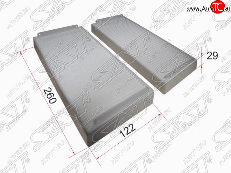 399 р. Фильтр салонный SAT (комплект 260х122х29 mm)  Mercedes-Benz E-Class  W210 - S class  W220  с доставкой в г. Кемерово