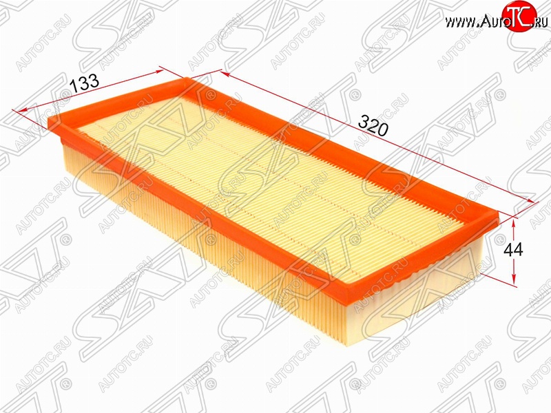 299 р. Фильтр воздушный двигателя SAT (320х133х44 mm)  Mercedes-Benz CL class  C216 - SL class  R231  с доставкой в г. Кемерово