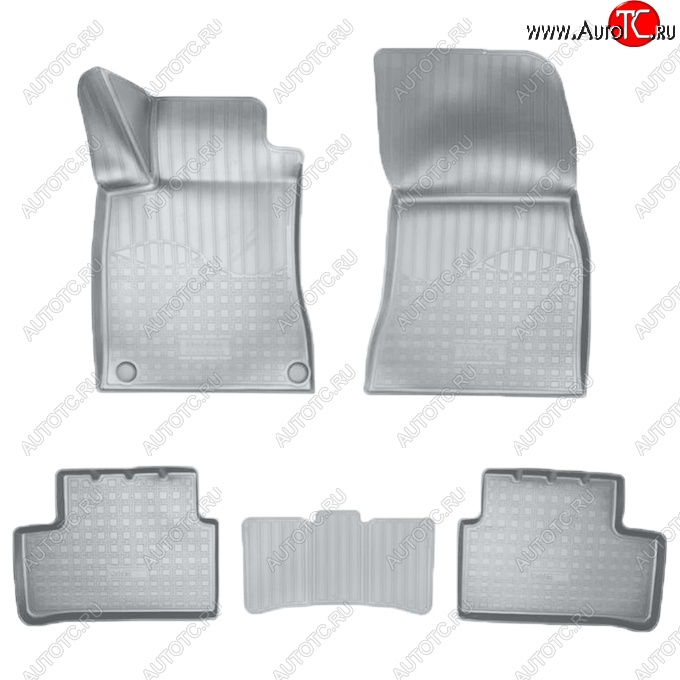 3 599 р. Коврики салонные Noplast (3D)  Mercedes-Benz A class  W177 - CLA class  C118 (Серые)  с доставкой в г. Кемерово
