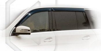 Дефлектора окон CA-Plastic Mercedes-Benz GLC class X253 (2015-2025) (Classic полупрозрачный, Без хром.молдинга)