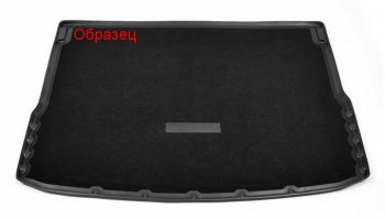 Комбинированый коврик с повышенной износостойкостью в багажник Unidec (полиуретан, текстиль) Mercedes-Benz GLC class  X253 (2015-2025) (Черный)