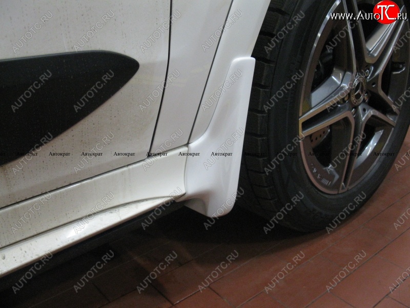 8 999 р. Брызговики AMG АВТОКРАТ (стеклопластик)  Mercedes-Benz GLE class  W167 (2018-2025) (Передние, Неокрашенные)  с доставкой в г. Кемерово