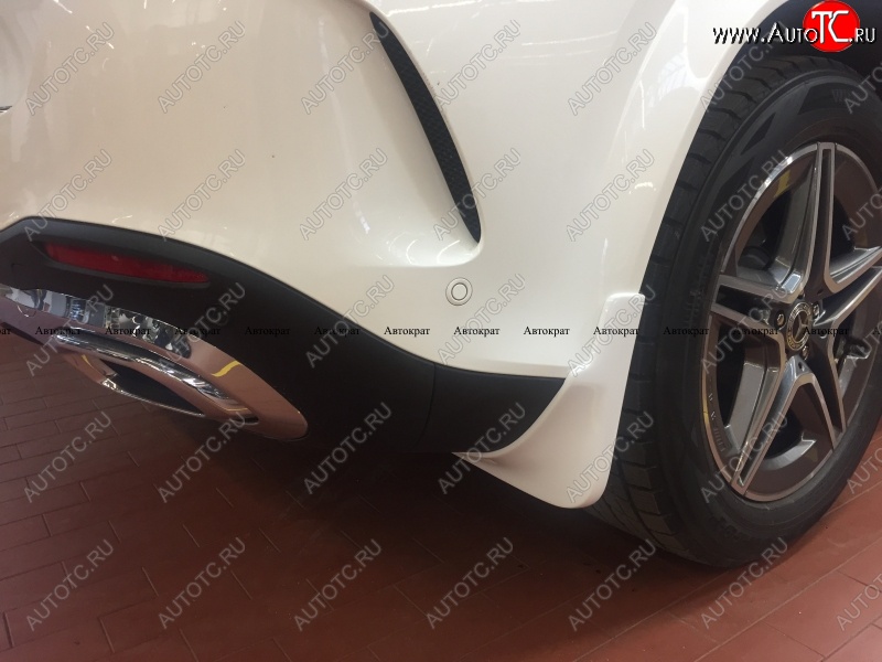 8 999 р. Брызговики AMG АВТОКРАТ (стеклопластик)  Mercedes-Benz GLE class  W167 (2018-2025) (Задние, Неокрашенные)  с доставкой в г. Кемерово