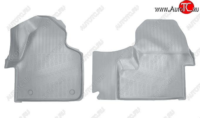 2 999 р. Коврики салонные Noplast (3D)  Mercedes-Benz Sprinter  W910 (2018-2025) (Серые)  с доставкой в г. Кемерово