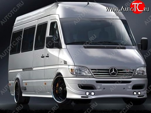 11 049 р. Передний бампер CT Mercedes-Benz Sprinter W905 рестайлинг (2000-2006) (Неокрашенный)  с доставкой в г. Кемерово