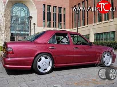 8 149 р. Пороги накладки WALD Mercedes-Benz E-Class W124 седан дорестайлинг (1984-1993) (Неокрашенные)  с доставкой в г. Кемерово