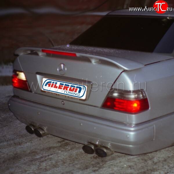 2 149 р. Спойлер Aileron  Mercedes-Benz E-Class  W124 (1984-1993) седан дорестайлинг (Неокрашенный)  с доставкой в г. Кемерово