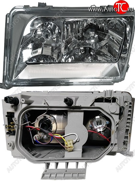 14 499 р. Левая передняя фара SAT (93-95, хрусталь) Mercedes-Benz E-Class W124 седан дорестайлинг (1984-1993)  с доставкой в г. Кемерово