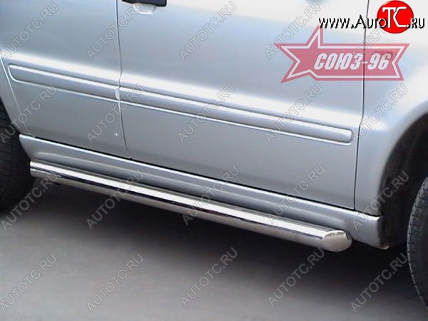 16 739 р. Защита порогов Souz-96 (d76) Mercedes-Benz ML class W163 дорестайлинг (1997-2001)  с доставкой в г. Кемерово