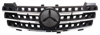 Решётка радиатора SAT (черная с хромом) Mercedes-Benz ML class  W164 (2005-2008) дорестайлинг