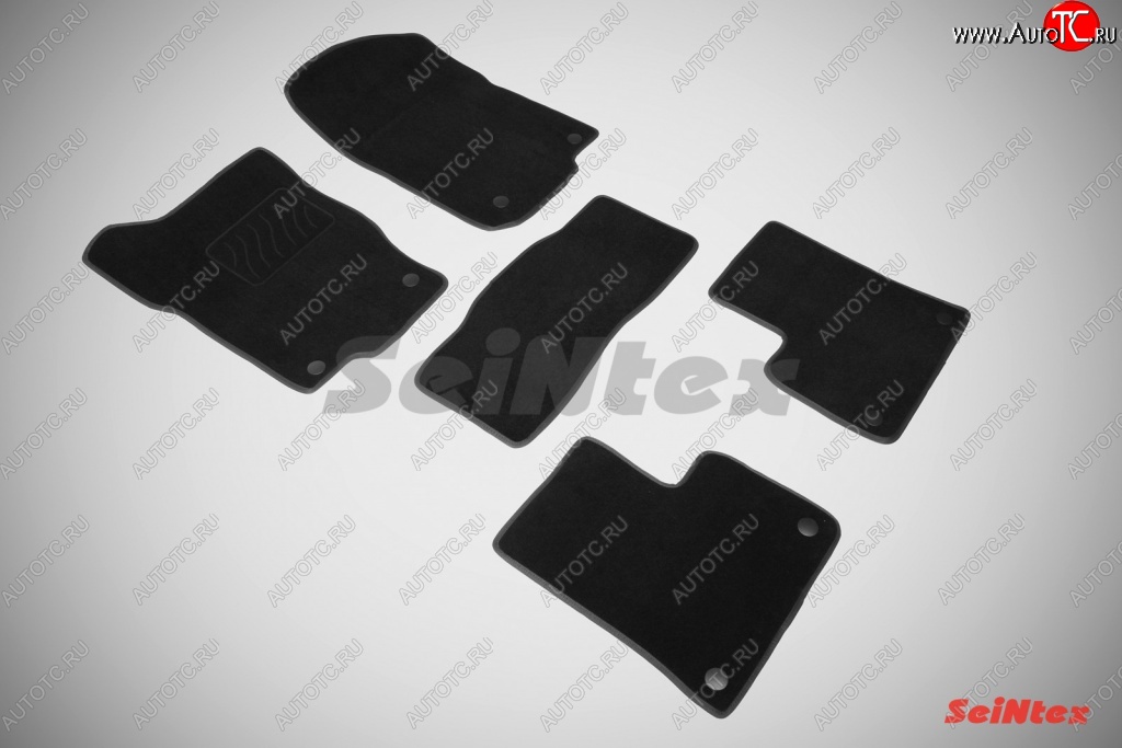 3 299 р. Износостойкие коврики в салон SeiNtex Premium LUX 4 шт. (ворсовые)  Mercedes-Benz ML class  W166 (2011-2015)  с доставкой в г. Кемерово