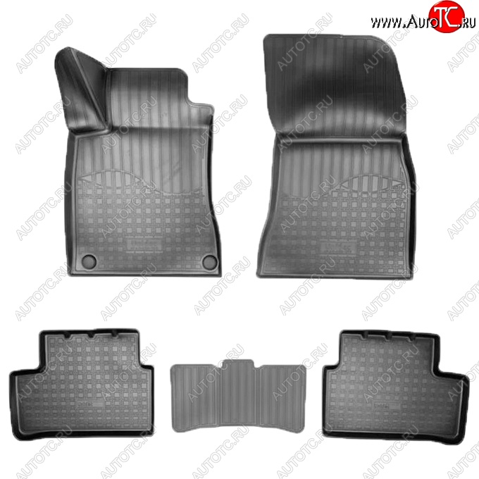 2 599 р. Коврики салонные Noplast (3D)  Mercedes-Benz A class  W177 - CLA class  C118 (Черные)  с доставкой в г. Кемерово