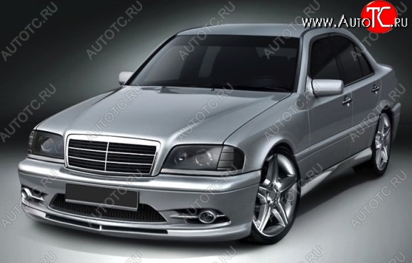 13 049 р. Передний бампер CT Mercedes-Benz C-Class W202 дорестайлинг седан (1993-1997) (Неокрашенный)  с доставкой в г. Кемерово