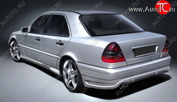 5 499 р. Пороги накладки CT Mercedes-Benz C-Class S202 дорестайлинг универсал (1992-1997) (Неокрашенные)  с доставкой в г. Кемерово