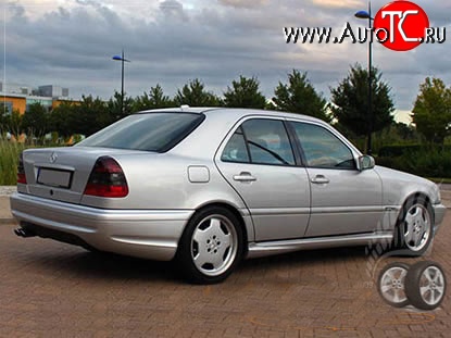 11 399 р. Задний бампер AMG Mercedes-Benz C-Class W202 дорестайлинг седан (1993-1997) (Неокрашенный)  с доставкой в г. Кемерово