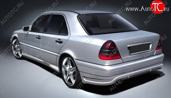13 049 р. Задний бампер CSR Mercedes-Benz C-Class W202 дорестайлинг седан (1993-1997) (Неокрашенный)  с доставкой в г. Кемерово