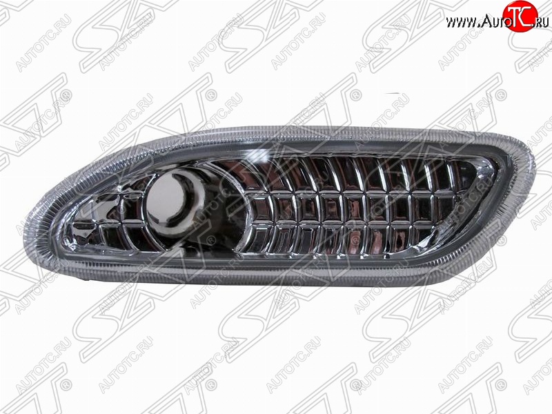 979 р. Левый указатель поворота в бампер SAT (хрусталь) Mercedes-Benz C-Class W203 дорестайлинг седан (2000-2004)  с доставкой в г. Кемерово