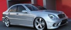 16 299 р. Передний бампер CT Mercedes-Benz C-Class W203 дорестайлинг седан (2000-2004) (Неокрашенный)  с доставкой в г. Кемерово. Увеличить фотографию 2