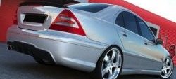 9 049 р. Пороги накладки AMG Style Mercedes-Benz C-Class W203 дорестайлинг седан (2000-2004) (Неокрашенные)  с доставкой в г. Кемерово. Увеличить фотографию 2