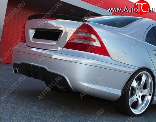 5 649 р. Лип спойлер AMG Style v2 Mercedes-Benz C-Class W203 дорестайлинг седан (2000-2004) (Неокрашенный)  с доставкой в г. Кемерово