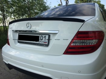 3 399 р. Лип спойлер АВТОКРАТ  Mercedes-Benz C-Class  W204 (2007-2015) дорестайлинг седан, рестайлинг седан (Неокрашенный)  с доставкой в г. Кемерово. Увеличить фотографию 2