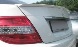 4 499 р. Лип спойлер AMG Style Mercedes-Benz C-Class W204 дорестайлинг седан (2007-2011) (Неокрашенный)  с доставкой в г. Кемерово. Увеличить фотографию 4