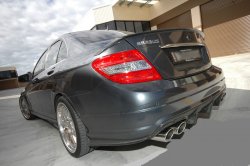4 849 р. Лип спойлер BRABUS Mercedes-Benz C-Class W204 дорестайлинг седан (2007-2011) (Неокрашенный)  с доставкой в г. Кемерово. Увеличить фотографию 2