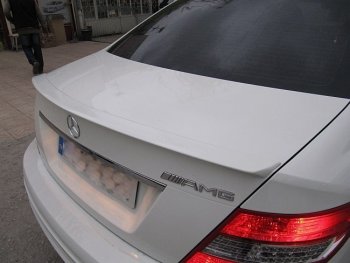 3 499 р. Спойлер багажника AMG Mercedes-Benz C-Class W204 дорестайлинг седан (2007-2011) (Неокрашенный)  с доставкой в г. Кемерово. Увеличить фотографию 2