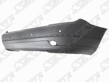 Бампер задний SAT (под сонары) Mercedes-Benz C-Class  W204 (2007-2011) дорестайлинг седан