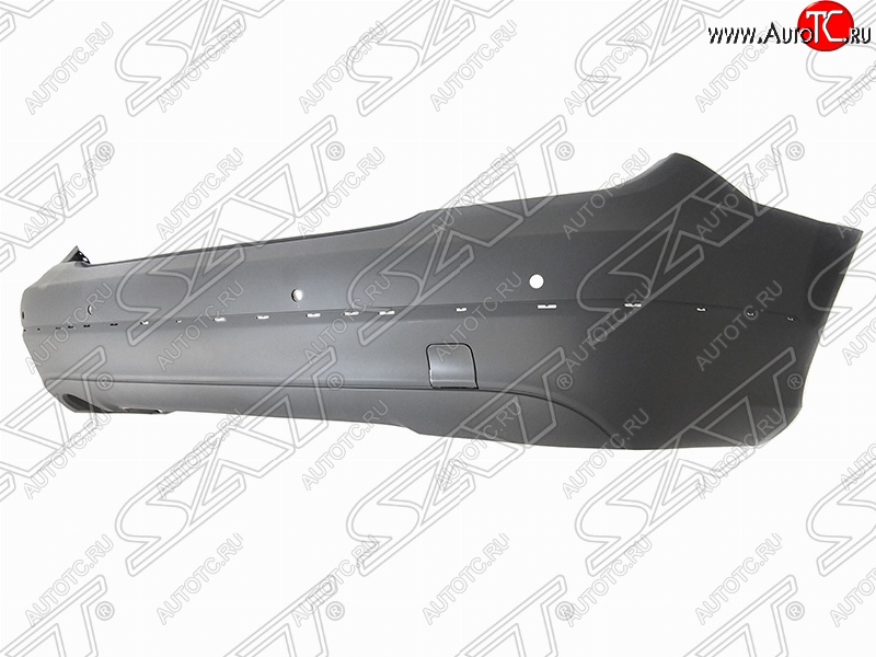 3 289 р. Бампер задний SAT (с отв. под сонары, под молдинг)  Mercedes-Benz C-Class  W204 (2011-2015) рестайлинг седан (Неокрашенный)  с доставкой в г. Кемерово