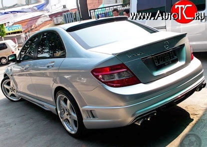18 449 р. Задний бампер WALD Mercedes-Benz C-Class W204 дорестайлинг седан (2007-2011) (Неокрашенный)  с доставкой в г. Кемерово