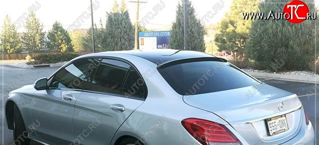 5 249 р. Козырёк на заднее стекло C63 AMG Mercedes-Benz C-Class W205 дорестайлинг седан (2015-2018) (Неокрашенный)  с доставкой в г. Кемерово