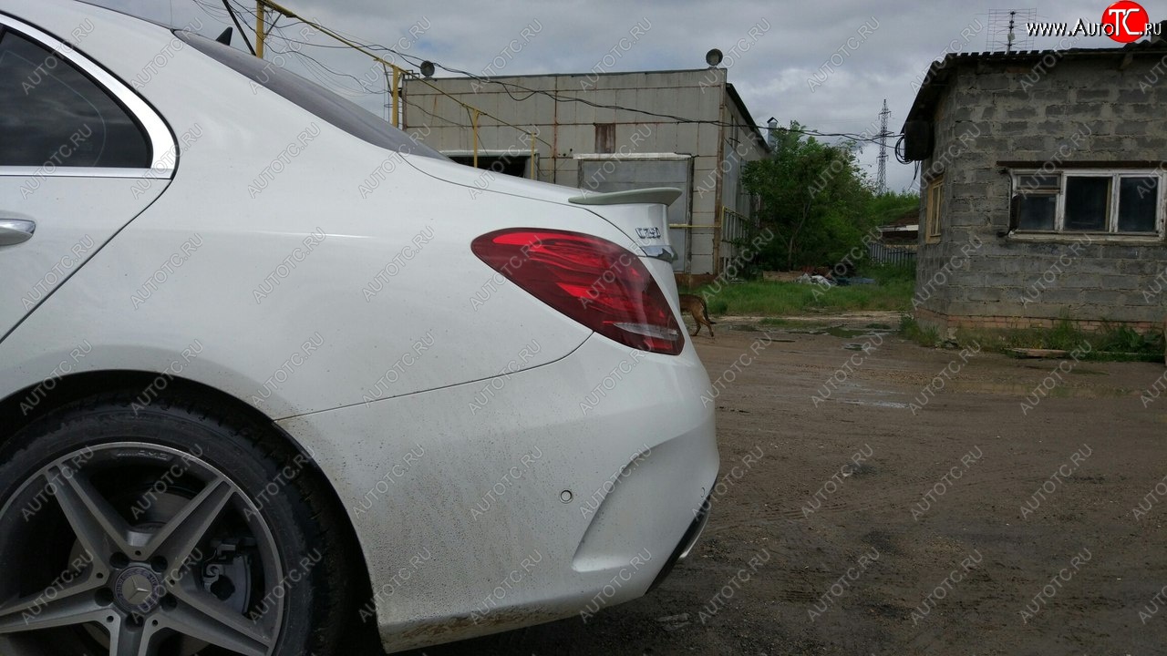 3 399 р. Лип спойлер АВТОКРАТ  Mercedes-Benz C-Class  W205 (2015-2018) дорестайлинг седан (Неокрашенный)  с доставкой в г. Кемерово
