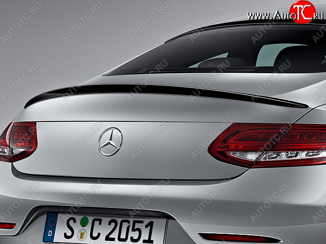 3 999 р. Спойлер багажника AMG Mercedes-Benz C-Class W205 дорестайлинг седан (2015-2018) (Неокрашенный)  с доставкой в г. Кемерово