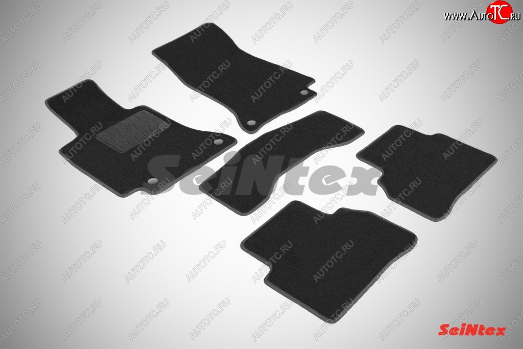 3 399 р. Износостойкие коврики в салон SeiNtex Premium LUX 4 шт. (ворсовые)  Mercedes-Benz C-Class ( С205,  S205,  W205) (2014-2025) дорестайлинг купе, дорестайлинг универсал, дорестайлинг седан, рестайлинг седан  с доставкой в г. Кемерово