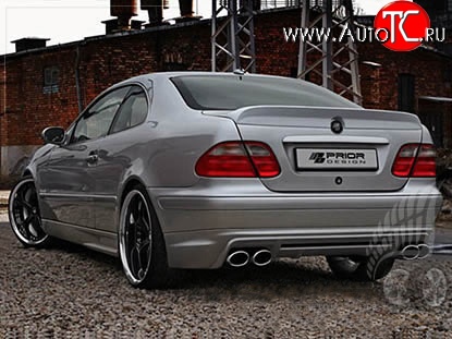 11 399 р. Накладка на задний бампер Prior Design Mercedes-Benz CLK class W208 (1997-2002) (Неокрашенная)  с доставкой в г. Кемерово