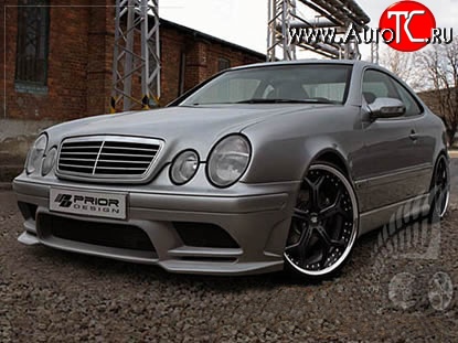14 149 р. Передний бампер Prior Design Mercedes-Benz CLK class W208 (1997-2002) (Неокрашенный)  с доставкой в г. Кемерово