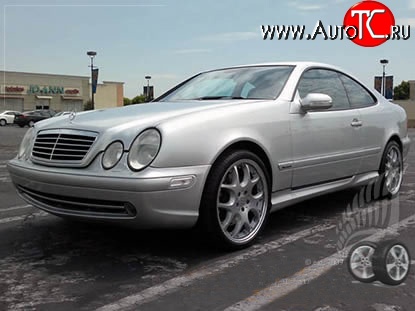 5 649 р. Пороги накладки CLK 55 AMG технику из списка применимости (Неокрашенные)  с доставкой в г. Кемерово
